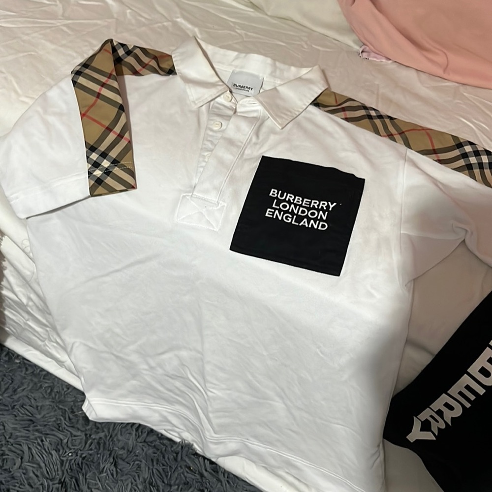 Burberry boys shirt 14y worn twice good condition